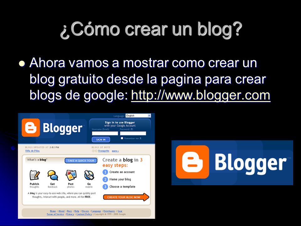 ¿Cómo crear un blog.