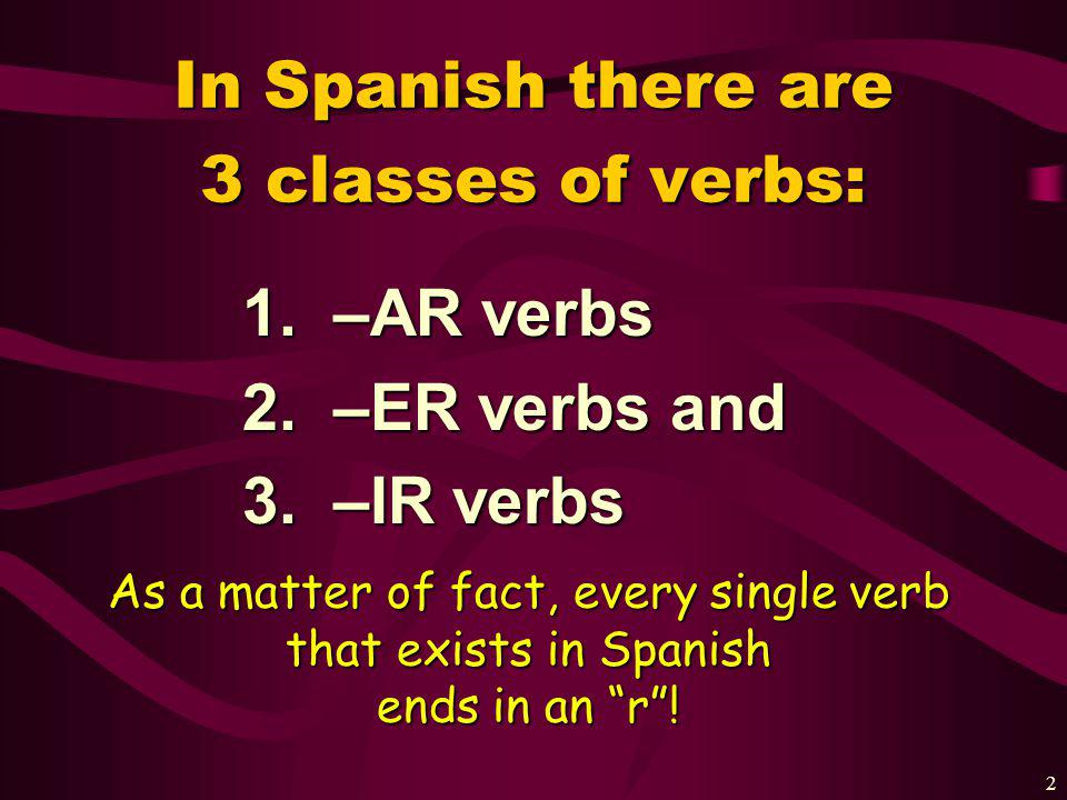 1 Present tense conjugations of regular –AR verbs By: The Rhode Island Foundation Revised by: Malinda Seger Coppell High School Coppell, TX Los Verbos Regulares