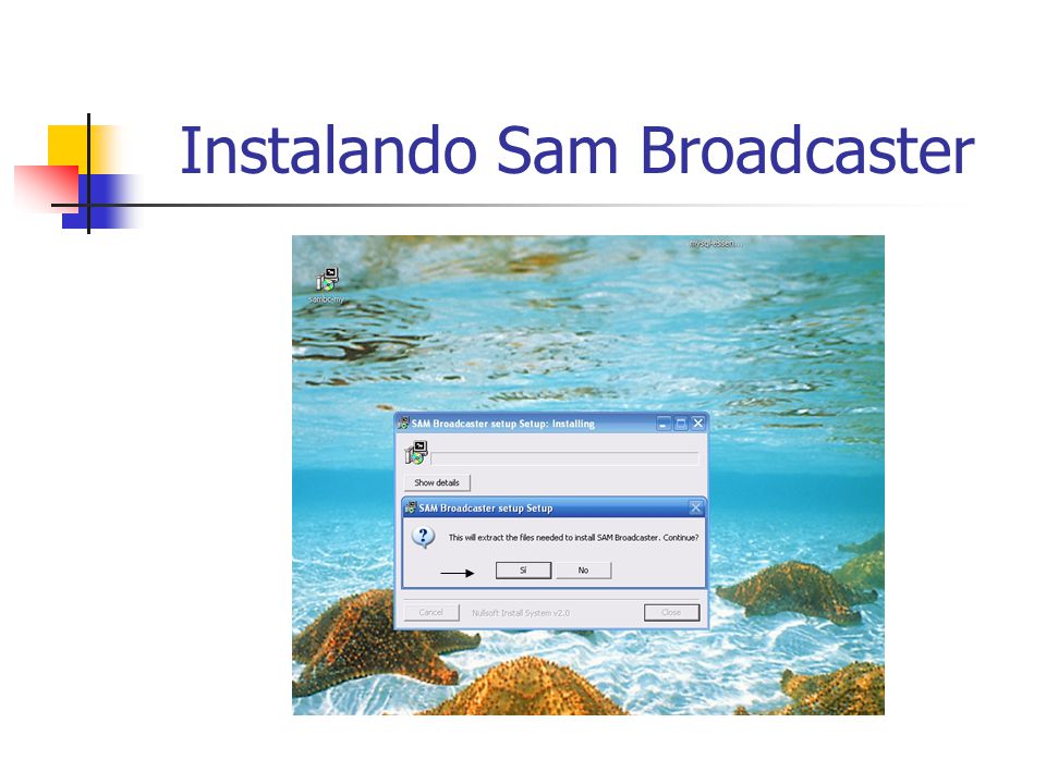 Instalando Sam Broadcaster