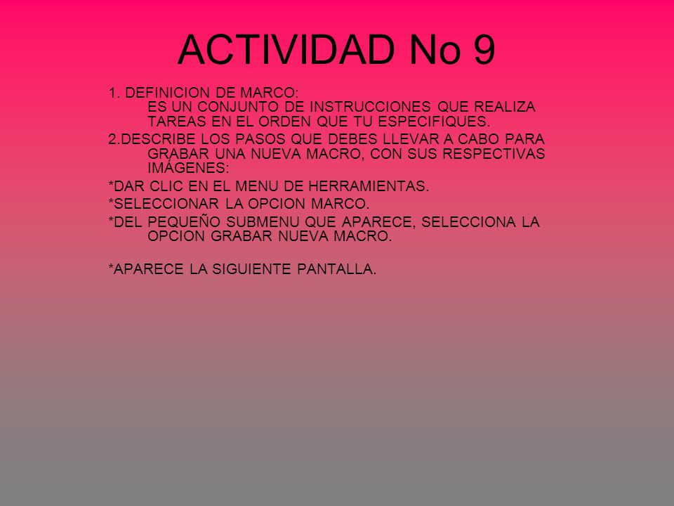 ACTIVIDAD No 9 1.