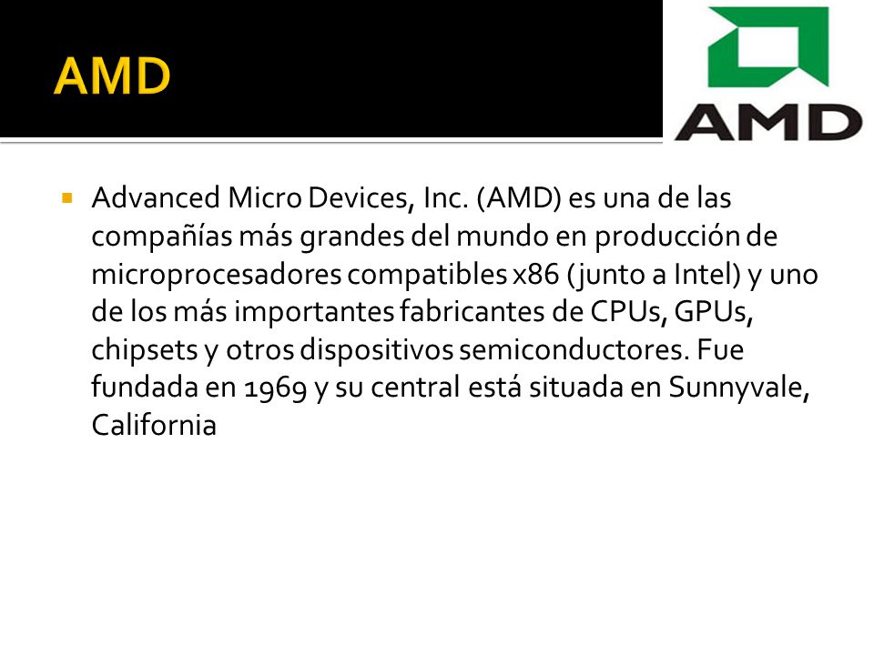  Advanced Micro Devices, Inc.