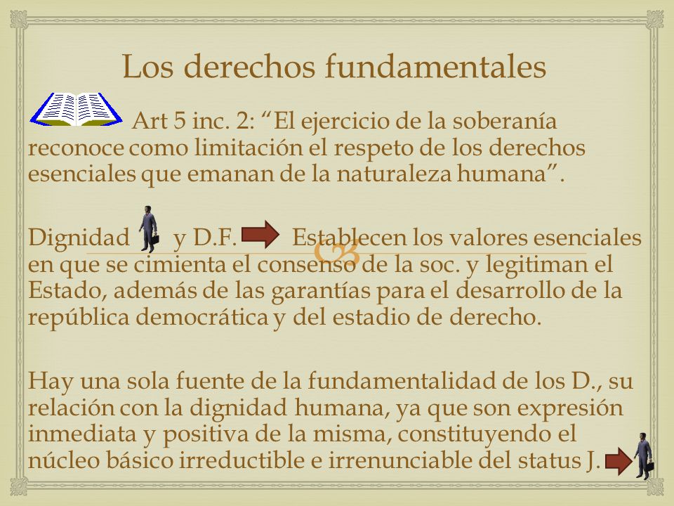  Los derechos fundamentales Art 5 inc.