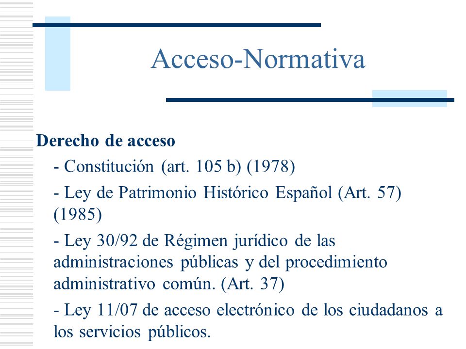 Acceso-Normativa Derecho de acceso - Constitución (art.