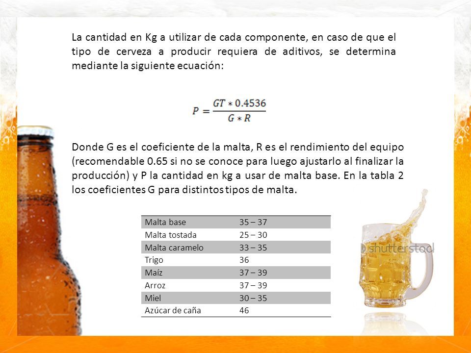 Produccion De Cerveza Capacidad De Produccion Y Tipo De Proceso El Proceso Que Se Va A Desarrollar Es Un Proceso Discontinuo En El Cual Se Piensa Producir Ppt Descargar