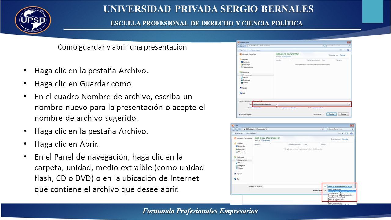 Universidad Privada Sergio Bernales Escuela Profesional De Derecho Y Ciencia PolÍtica Formando 