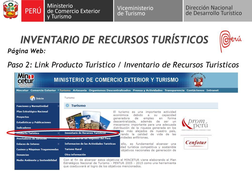 DirecciÓn De Desarrollo Del Producto TurÍstico Taller “formulaciÓn Del Inventario De Recursos 6383