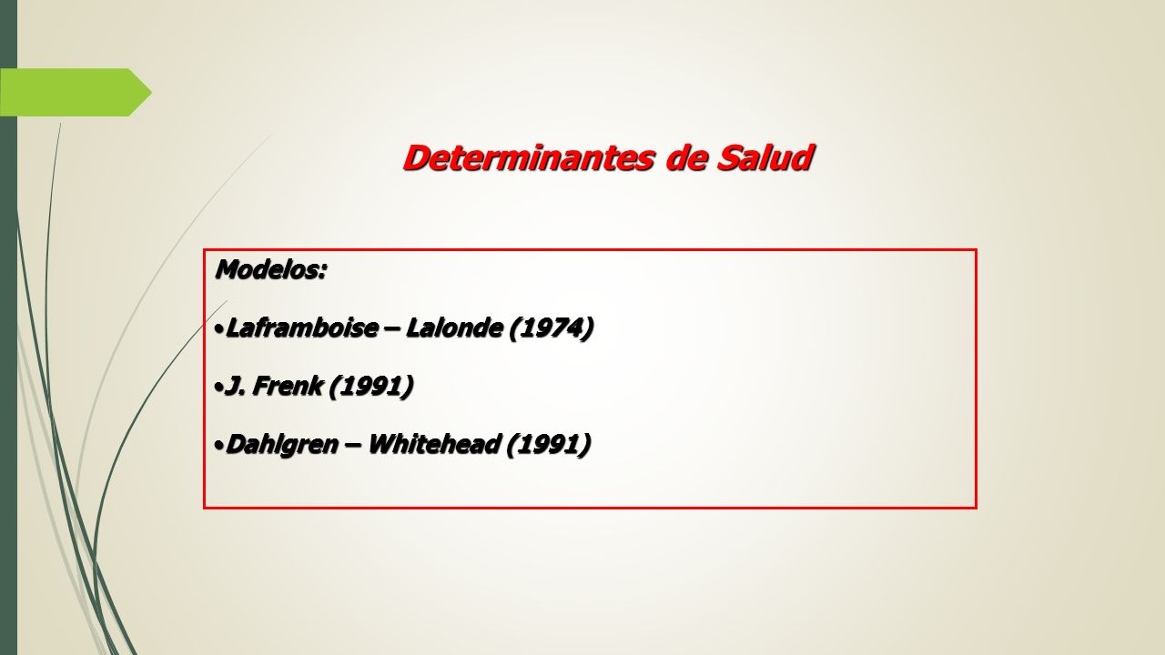 DETERMINANTES SOCIALES DE SALUD: MODELO LALONDE ENFERMEDAD: HEPATITIS VIRAL  A MAESTRIA EN ADMINISTRACION DE INSTITUCIONES DE SALUD UNIVERSIDAD LA  SALLE. - ppt descargar