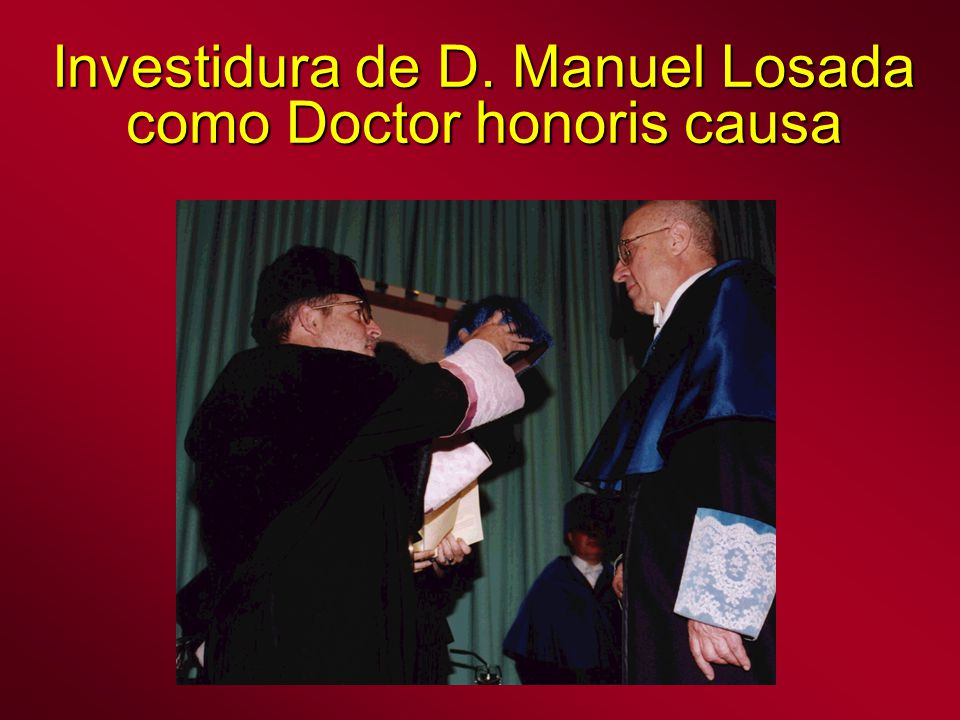 Investidura de D. Manuel Losada como Doctor honoris causa