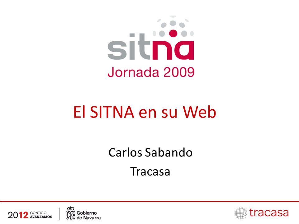 El SITNA en su Web Carlos Sabando Tracasa