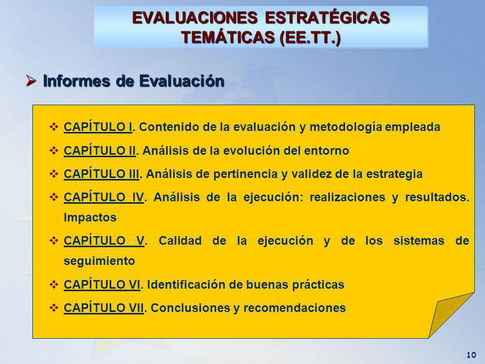 10  Informes de Evaluación  CAPÍTULO I.