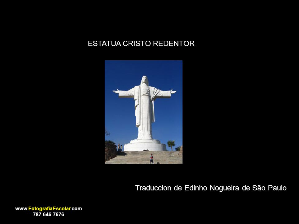 ESTATUA CRISTO REDENTOR Traduccion de Edinho Nogueira de São Paulo