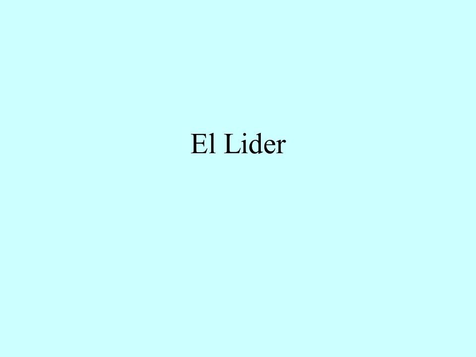 El Lider