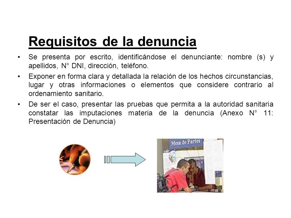 PROCEDIMIENTO PARA LA ATENCION DE DENUNCIAS. Base Legal -Ley General De ...