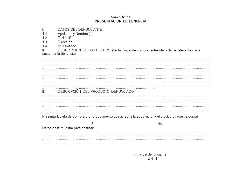 PROCEDIMIENTO PARA LA ATENCION DE DENUNCIAS. Base Legal -Ley General De ...