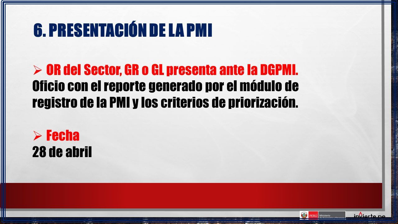 SISTEMA NACIONAL DE PROGRAMACIÓN MULTIANUAL Y GESTIÓN DE INVERSIONES 1 ...