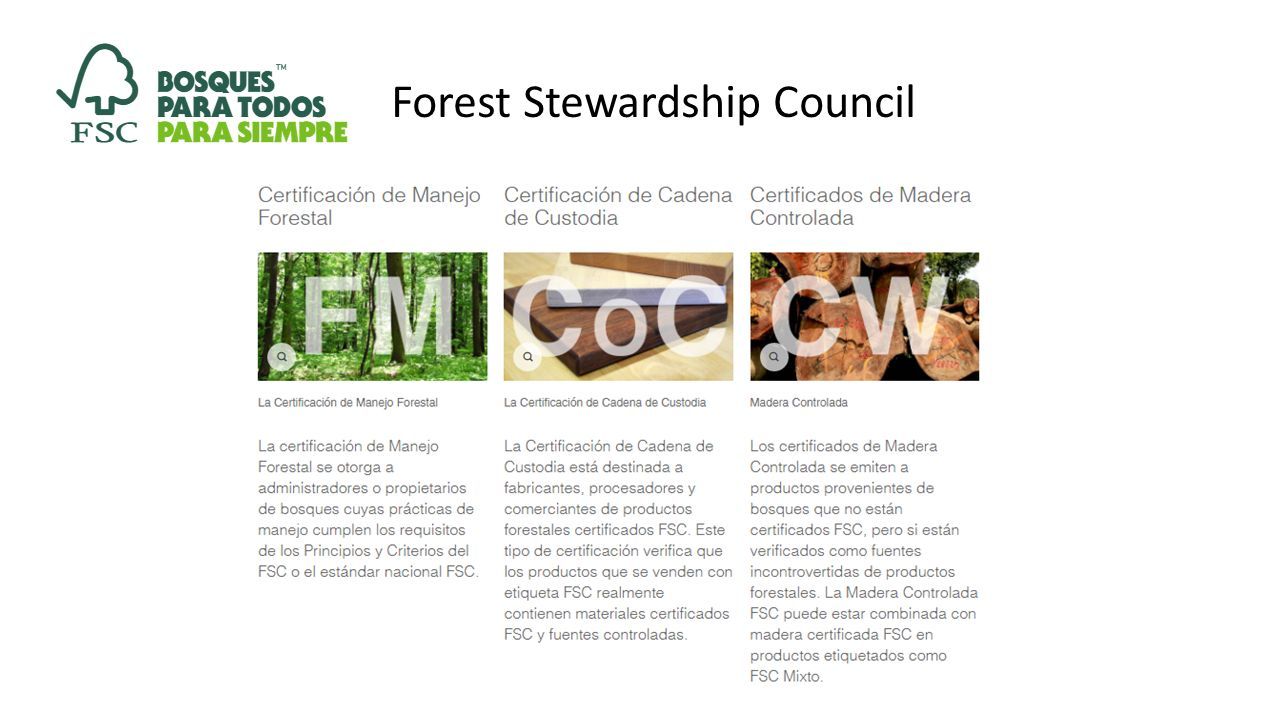 Forest Stewardship Council. - Ppt Descargar