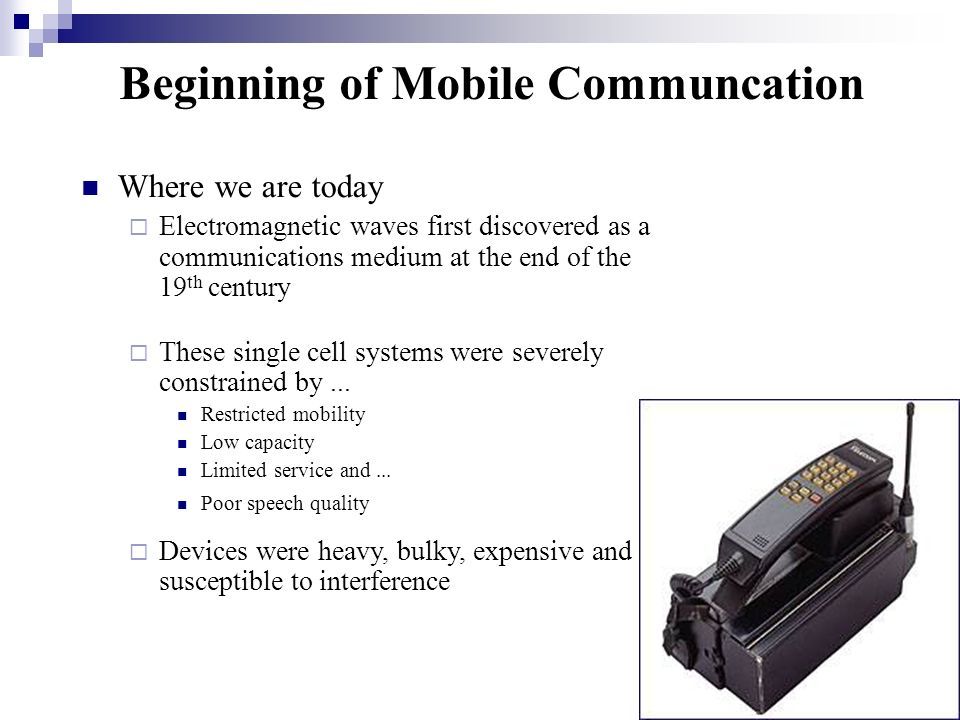 Mobile Communications 2 Nd Generation Justin Champion C208 – Ext Ppt ...