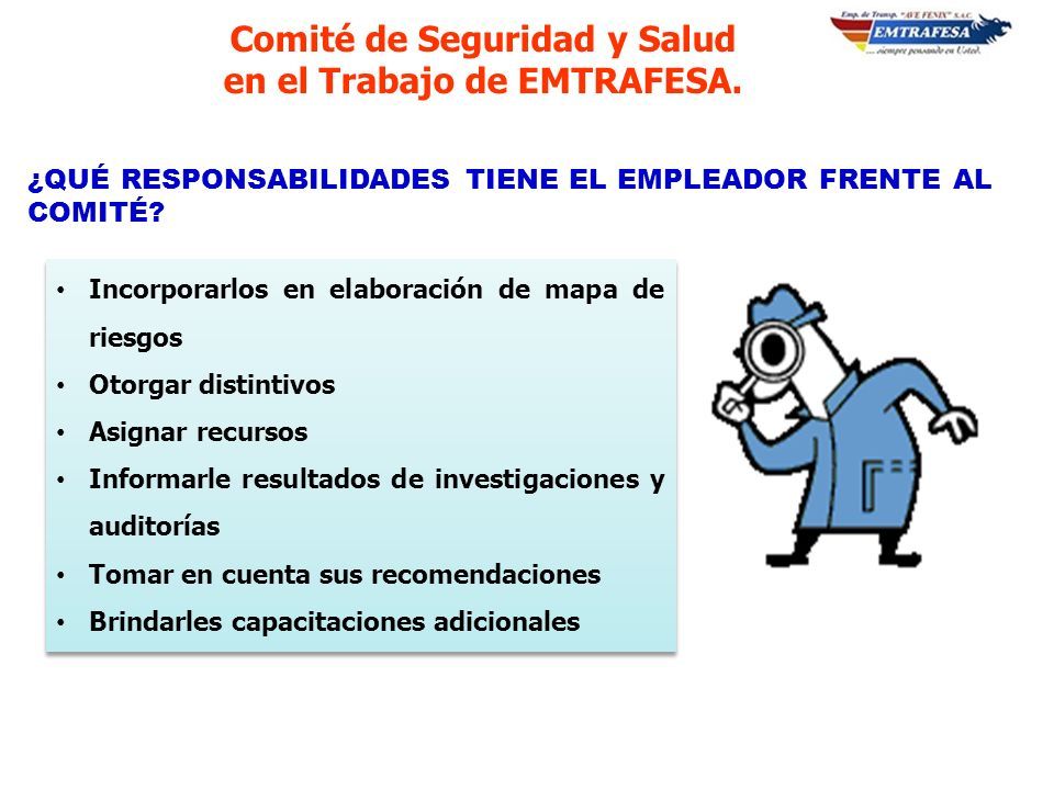 COMITÉ DE SEGURIDAD Y SALUD EN EL TRABAJO EMPRESA DE TRNSPORTES AVE ...