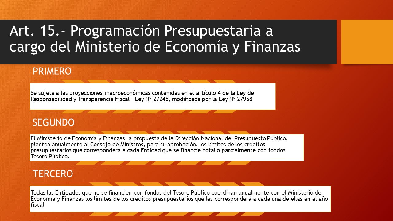 Ley General Del Sistema Nacional De Presupuesto LEY N° - Ppt Descargar