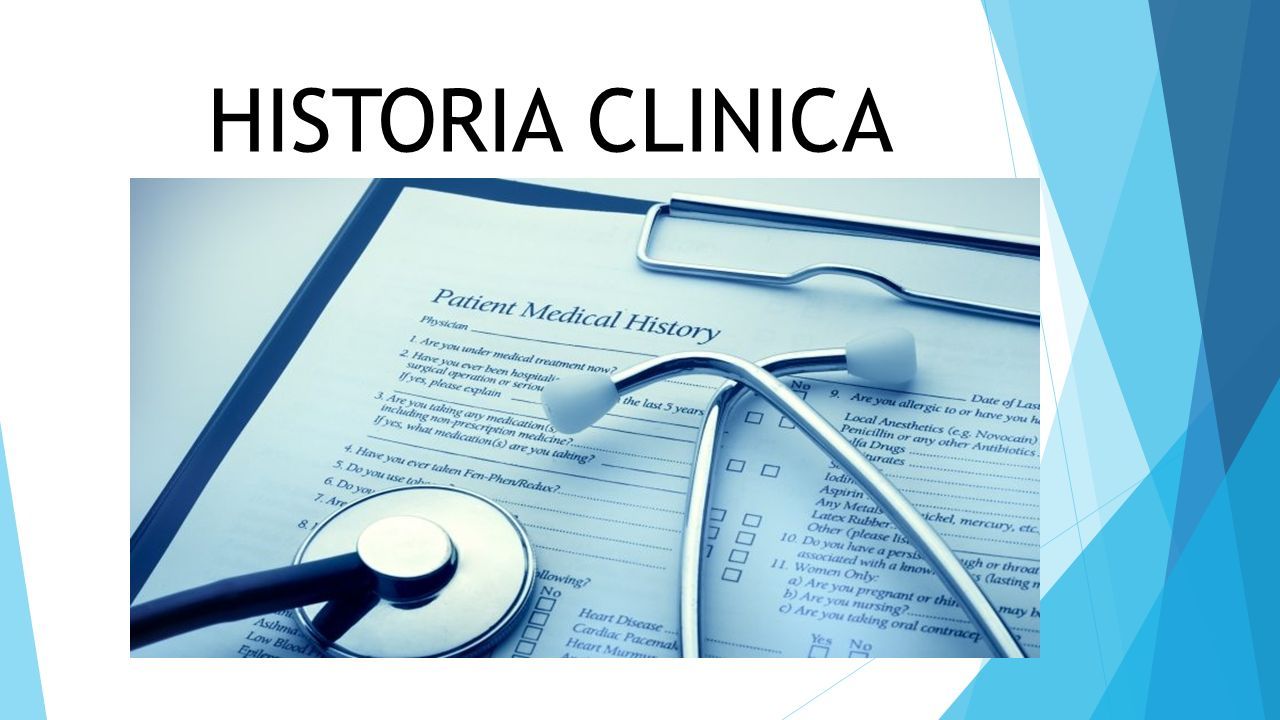 Historia Clinica Es Un Documento En El Que Se Registran Los Antecedentes Biológicos Del 4654