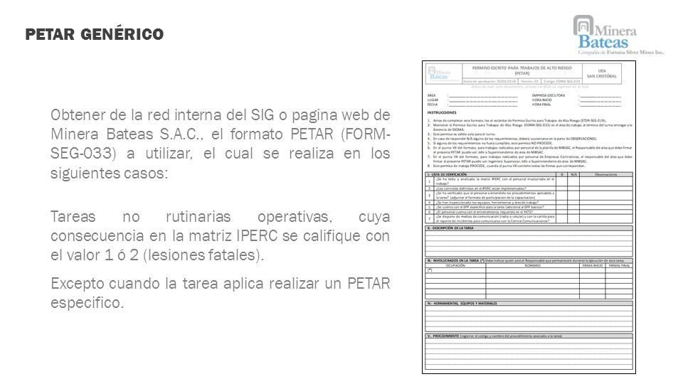 Permiso Escrito De Trabajos De Alto Riesgo Petar Gerencia De Ssoma