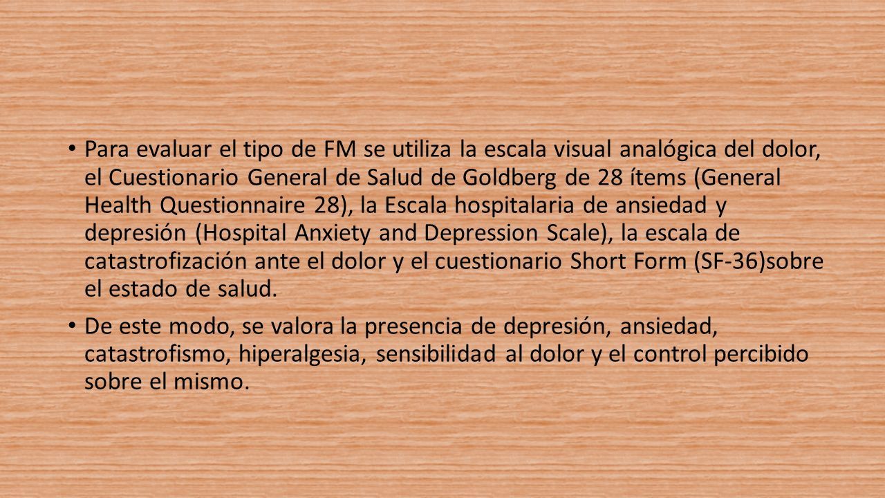 FRIBROMIALGIA DEFINICIÓN: Dolor musculoesquelético crónico generalizado ...