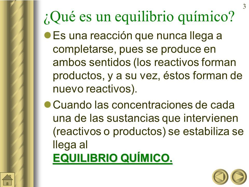 Equilibrio Químico Unidad 2 2 Contenidos 1 Concepto De Equilibrio