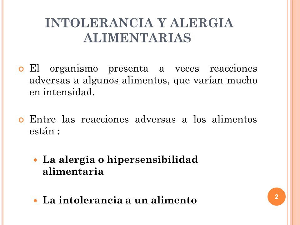 1 Alergias E Intolerancias Alimentarias Atención Al Alumnado De ...