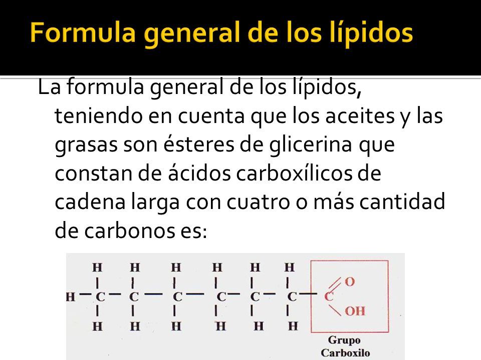 Formula General De Los Lipidos Lios 4680