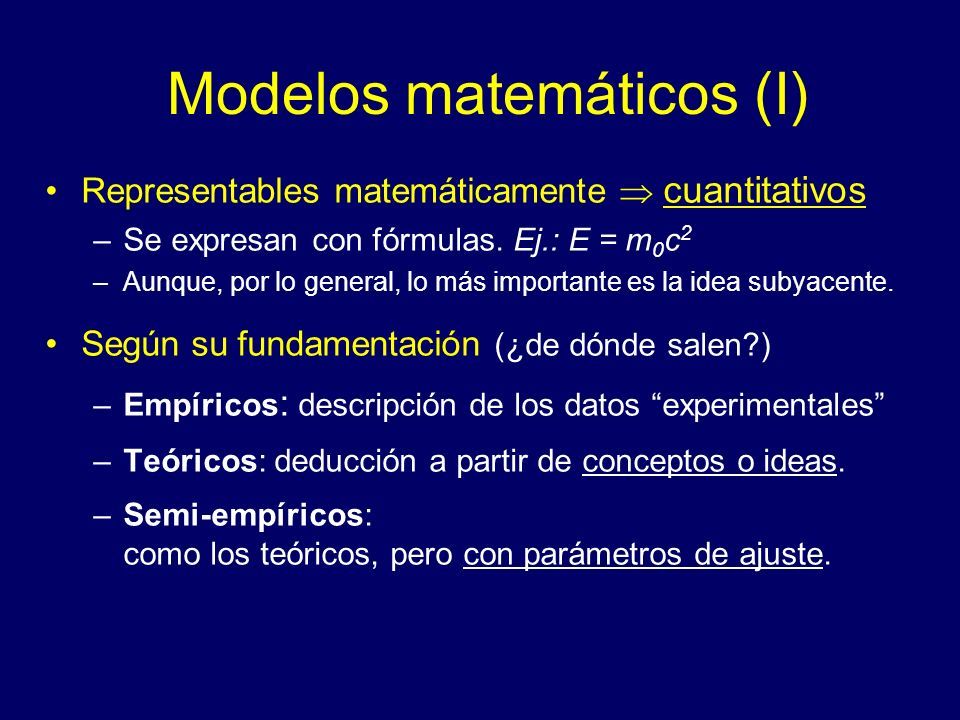 Tema 2 Formulación de modelos. Tema 2. Formulación de modelos é es un  modelo  Tipos de modelos  Modelos matemáticos ía de modelado 3. Ejemplos. - ppt descargar