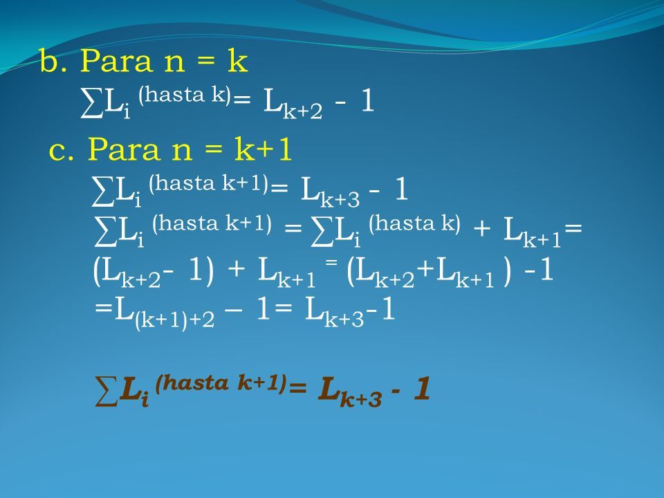 Ejemplo 1: Sea La Sucesión De Enteros B 0, B 1, B 2, B 3, B 4, B 5 ...