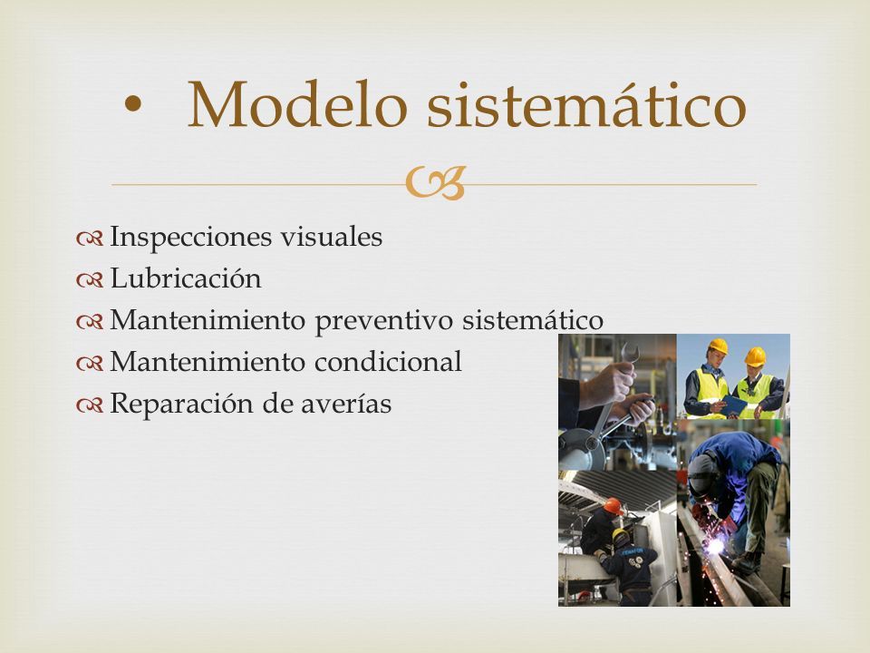 MODELOS DE MANTENIMIENTO - ppt descargar