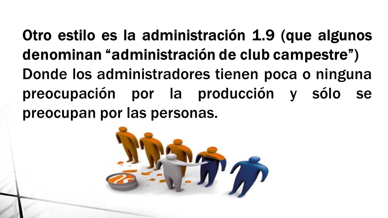 Liderazgo basado en el uso de la autoridad La rejilla gerencial El  liderazgo con variedad de estilo. - ppt descargar