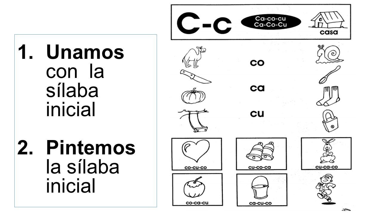 Lección "Casa", sílabas "ca - co - cu". - ppt descargar